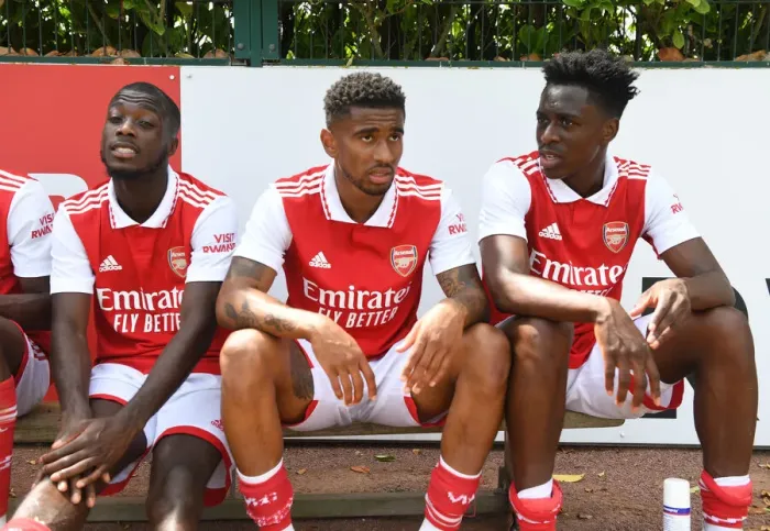 Framed Print : Arsenal FC: Pre-Season Training - Pepe, Nelson, and Sambi in Action against Ipswich Town (July 2022) Framed Print : Arsenal FC: Pre-Season Training - Pepe, Nelson, and Sambi in Action against Ipswich Town (July 2022)