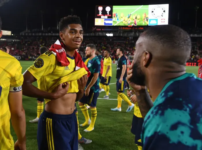 Framed Print : Arsenal FC in US Pre-Season: Tyreece John-Jules Post-Match vs Bayern Munich Framed Print : Arsenal FC in US Pre-Season: Tyreece John-Jules Post-Match vs Bayern Munich
