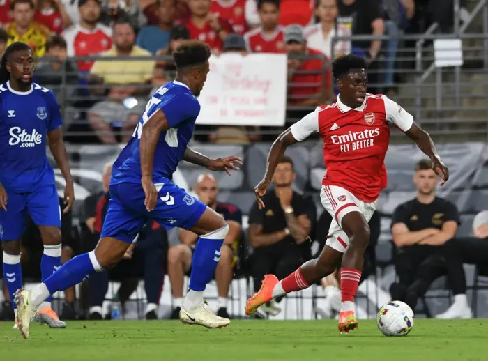 Framed Print : Arsenal FC in Pre-Season USA Tour: Albert Sambi Lokonga in Action against Everton in Baltimore