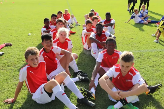 Framed Print : Arsenal FC Prints Soccer Schools: Arsenal Soccer School Residential Camp 2017