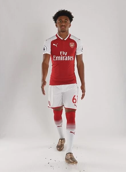 Arsenal FC: Reiss Nelson at 2017-18 First Team Photocall