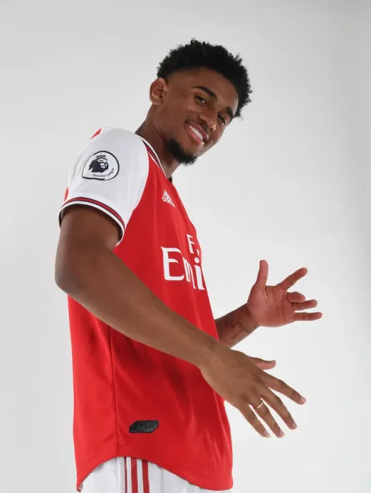 Framed Print : Arsenal FC: Reiss Nelson at 2019-2020 Pre-Season Training Framed Print : Arsenal FC: Reiss Nelson at 2019-2020 Pre-Season Training