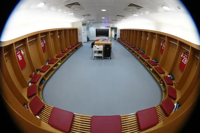 Framed Print : Arsenal FC: Behind the Scenes in the Changing Room before Arsenal v Standard Liege, UEFA Europa League 2019-20 Framed Print : Arsenal FC: Behind the Scenes in the Changing Room before Arsenal v Standard Liege, UEFA Europa League 2019-20