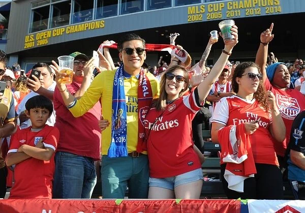 Arsenal FC: A Sea of Passion - Arsenal Fans in Full Force at the Carson Pre-Season Match vs. Chivas