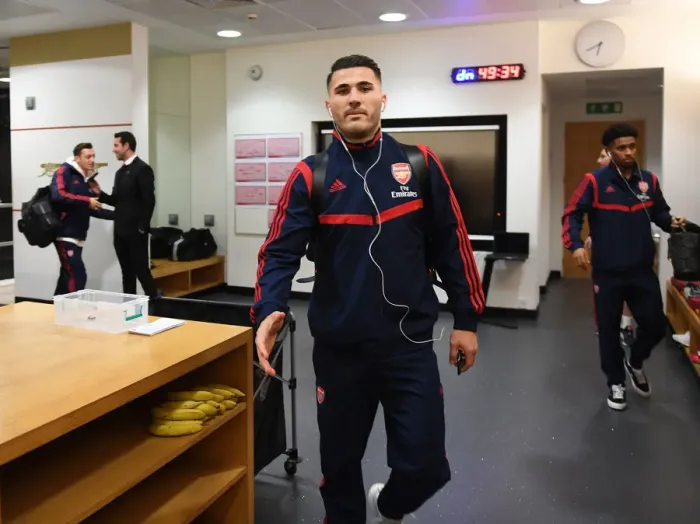 Framed Print : Arsenal FC: Sead Kolasinac in the Changing Room before Arsenal v Brighton & Hove Albion (2019-20) Framed Print : Arsenal FC: Sead Kolasinac in the Changing Room before Arsenal v Brighton & Hove Albion (2019-20)