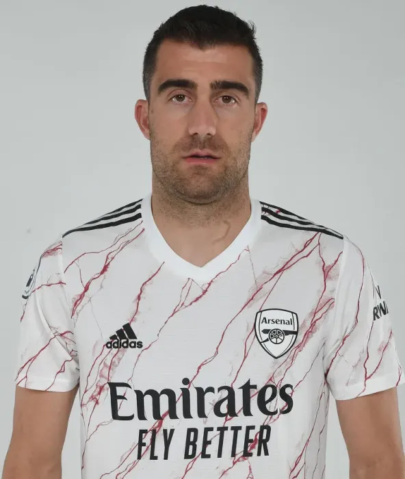 Framed Print : Arsenal FC: Sokratis at 2020-21 Training Session