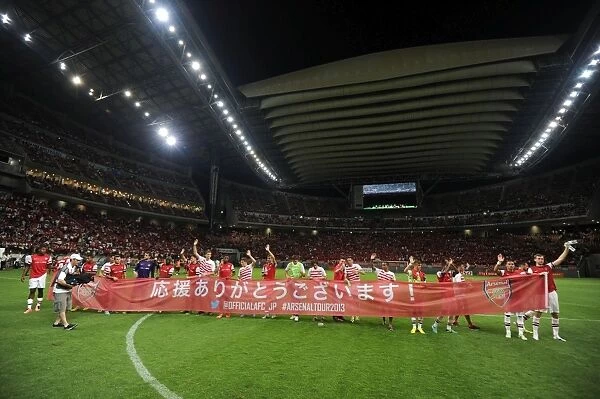 Arsenal FC Thanks Nagoya Grampus after Pre-Season Friendly Match in Japan, 2013