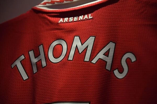 Arsenal FC: Thomas Partey's Jersey in the Changing Room Before Arsenal v Tottenham Hotspur (2022-23)