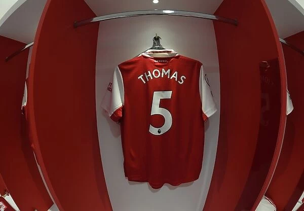 Arsenal FC: Thomas Partey's Shirt in the Changing Room before Arsenal v Tottenham Hotspur (2022-23)