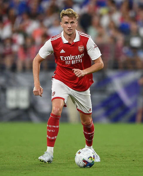 Arsenal FC Training in Baltimore: Rob Holding in Action during Arsenal vs. Everton Pre-Season Match, 2022