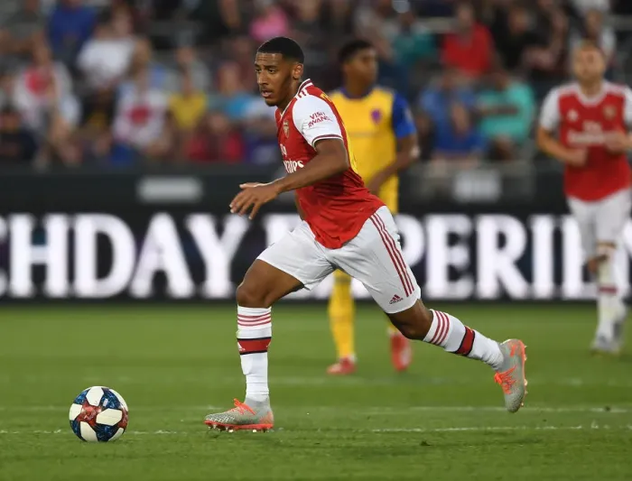 Framed Print : Arsenal FC Training in Colorado: Dominic Thompson in Action vs Colorado Rapids (2019)