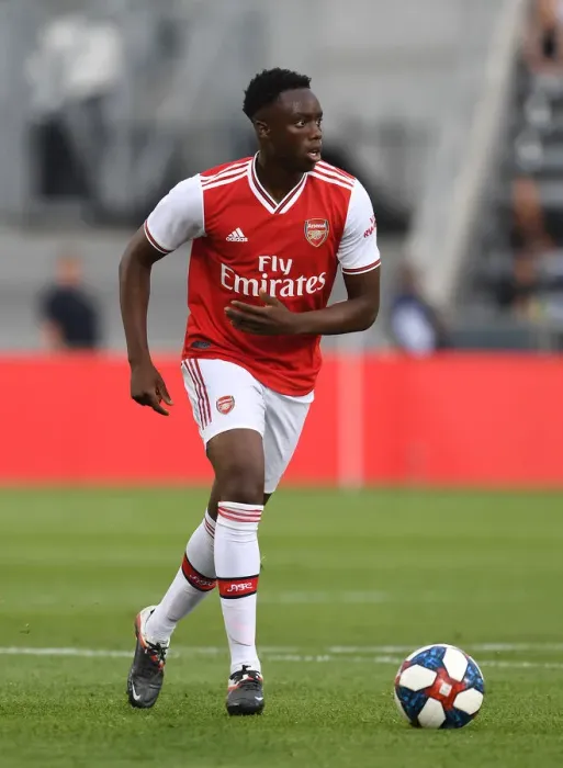 Framed Print : Arsenal FC Training in Colorado: James Olayinka at Colorado Rapids Pre-Season Friendly (2019-20)