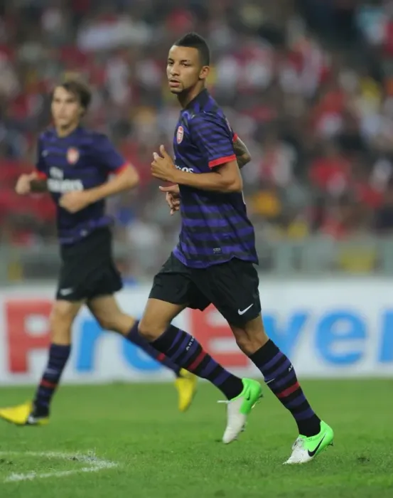 Framed Print : Arsenal FC Training in Malaysia: Craig Eastmond in Action during Malaysia XI Friendly, 2012 Framed Print : Arsenal FC Training in Malaysia: Craig Eastmond in Action during Malaysia XI Friendly, 2012