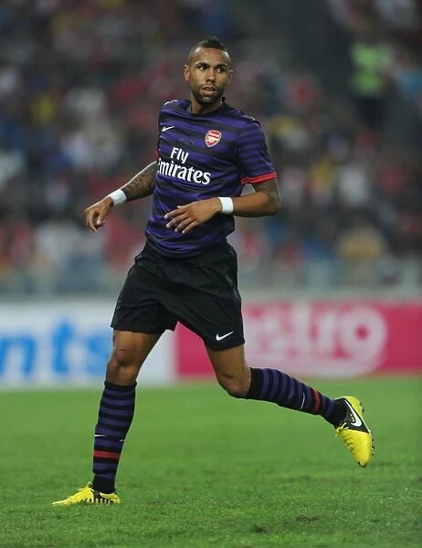 Arsenal FC Training in Malaysia: Kyle Bartley in Action against Malaysia XI (2012)