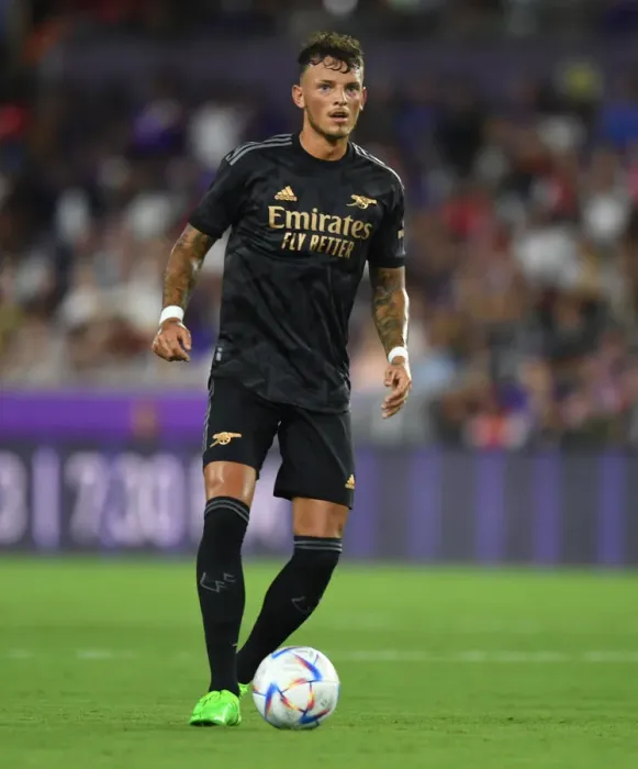 Framed Print : Arsenal FC Training in Orlando: Ben White in Action vs Orlando City SC (2022-23)