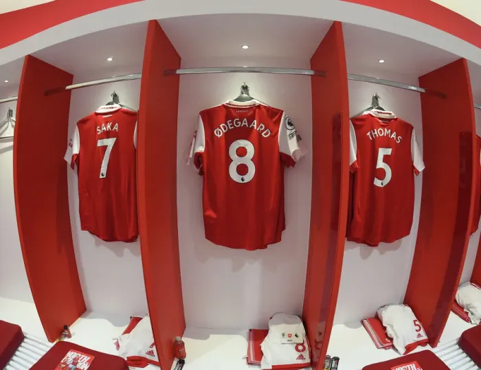 Framed Print : Arsenal FC: Tranquility Before the Rivalry - Arsenal Dressing Room, Arsenal vs. Tottenham Hotspur, Premier League 2022-23 Framed Print : Arsenal FC: Tranquility Before the Rivalry - Arsenal Dressing Room, Arsenal vs. Tottenham Hotspur, Premier League 2022-23