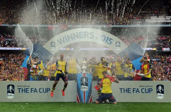 Framed Print : Arsenal FC Triumphs in FA Cup Final Against Aston Villa at Wembley Stadium Framed Print : Arsenal FC Triumphs in FA Cup Final Against Aston Villa at Wembley Stadium