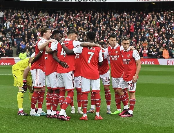 Arsenal FC: United in Pre-Match Focus - The Huddle Before Battle vs Crystal Palace, Premier League 2022-23