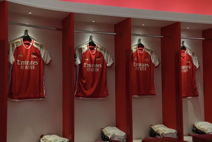 Framed Print : Arsenal FC: Unity Before Battle - Pre-Match Huddle vs Crystal Palace (2023-24)