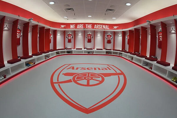 Arsenal FC: Unity in the Changing Room before Arsenal vs Leeds United (Carabao Cup 2021-22)