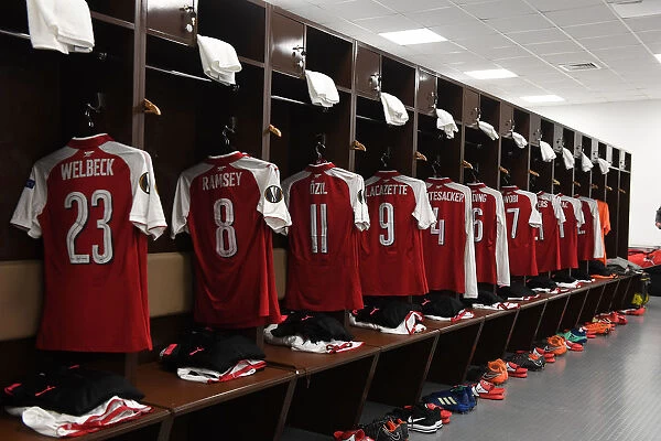 Arsenal FC: Unity in the Changing Room before the CSKA Moscow UEFA Europa League Quarterfinals, 2018