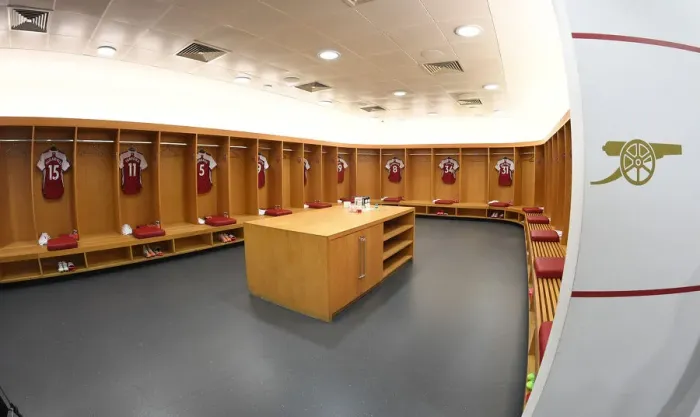 Framed Print : Arsenal FC: Unity in the Dressing Room Before the Arsenal vs Watford Match (2019-2020)