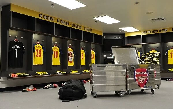 Arsenal FC: Unity and Focus in the Changing Room before the FA Cup Final vs. Aston Villa (2015)
