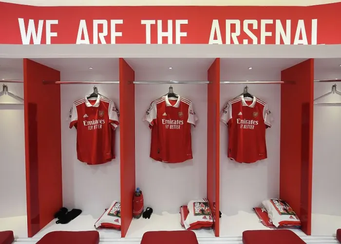Framed Print : Arsenal FC: The Unseen Moment in the Changing Room Before the Arsenal v Manchester United Premier League Clash (2022-23)