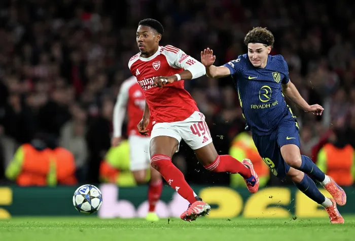 Framed Print : Arsenal FC v Atletico de Madrid - UEFA Champions League 2025 / 26 League Phase MD3 Framed Print : Arsenal FC v Atletico de Madrid - UEFA Champions League 2025 / 26 League Phase MD3