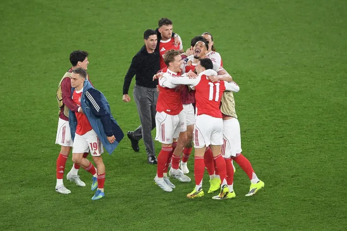 Framed Print : Arsenal FC v Atletico de Madrid - UEFA Champions League 2025 / 26 Semi Final Second Leg Framed Print : Arsenal FC v Atletico de Madrid - UEFA Champions League 2025 / 26 Semi Final Second Leg