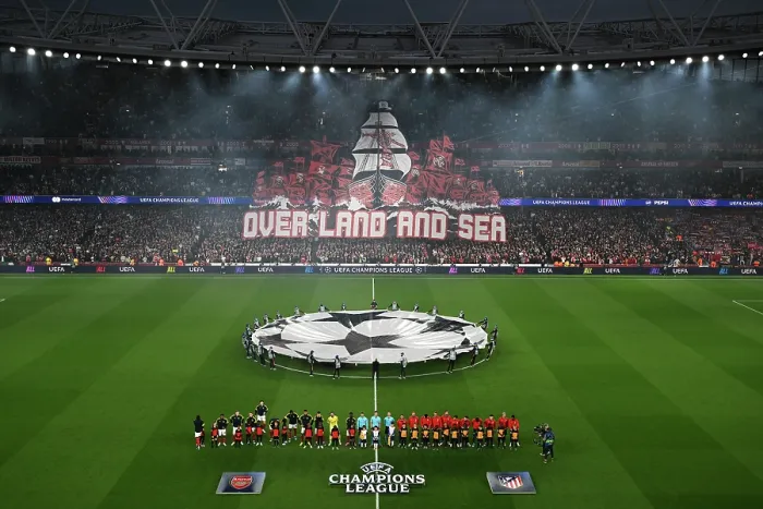 Framed Print : Arsenal FC v Atletico de Madrid - UEFA Champions League 2025 / 26 Semi Final Second Leg Framed Print : Arsenal FC v Atletico de Madrid - UEFA Champions League 2025 / 26 Semi Final Second Leg