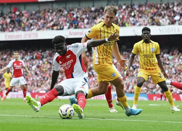 Framed Print : Arsenal FC v Brighton & Hove Albion FC - Premier League Arsenal FC v Brighton & Hove Albion FC - Premier League