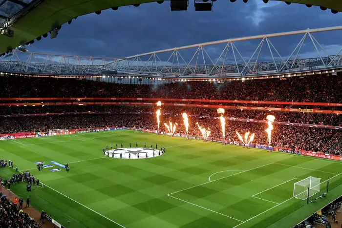 Framed Print : Arsenal FC v FC Bayern München: Quarter-final First Leg - UEFA Champions League 2023 / 24 Arsenal FC v FC Bayern Munchen: Quarter-final First Leg - UEFA Champions League 2023 / 24