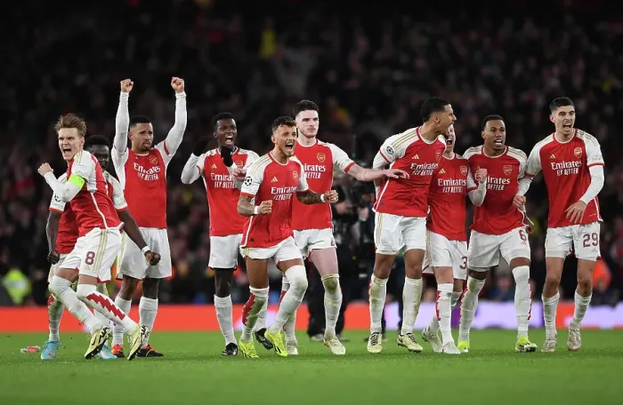 Framed Print : Arsenal FC v FC Porto: Round of 16 Second Leg - UEFA Champions League 2023 / 24