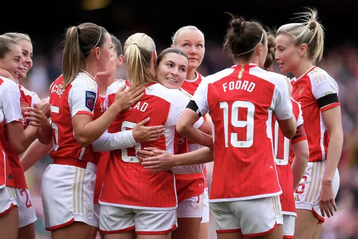 Framed Print : Arsenal FC v Leicester City - Barclays Women's Super League