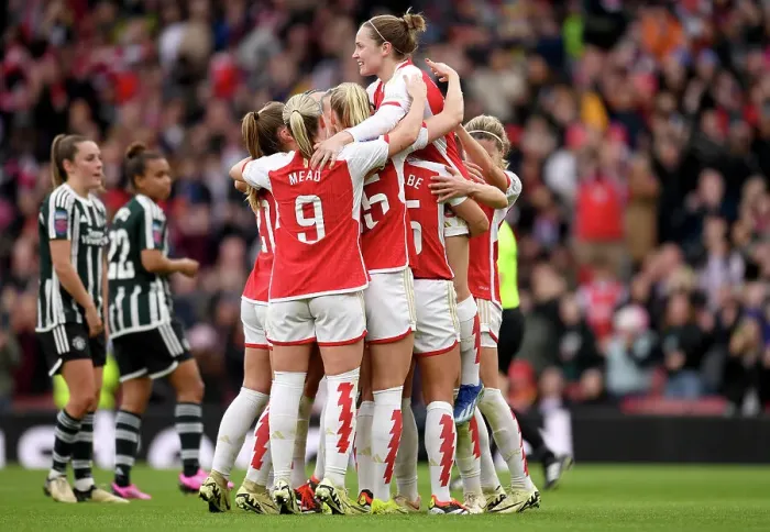 Framed Print : Arsenal FC v Manchester United - Barclays Women's Super League