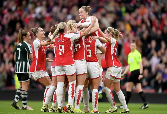Framed Print : Arsenal FC v Manchester United - Barclays Women's Super League