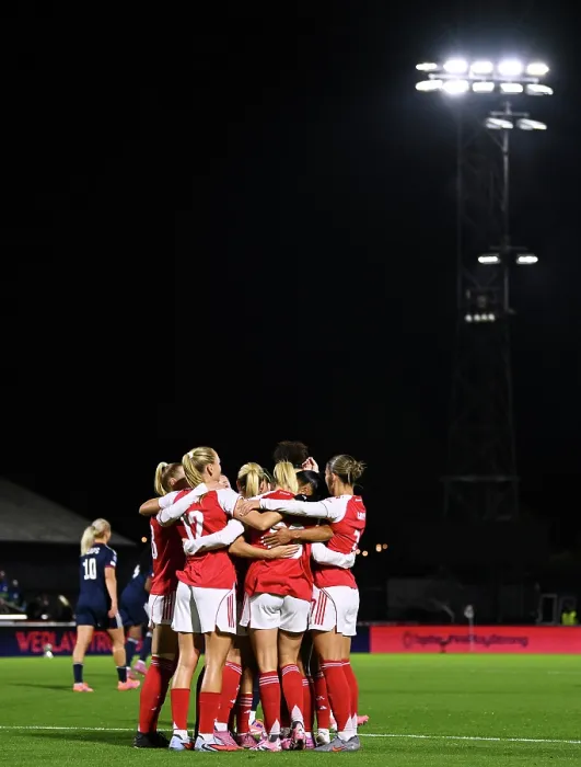 Framed Print : Arsenal FC v OL Lyonnes - UEFA Women's Champions League 2025 / 26 League Phase MD1 Arsenal FC v OL Lyonnes - UEFA Women's Champions League 2025 / 26 League Phase MD1