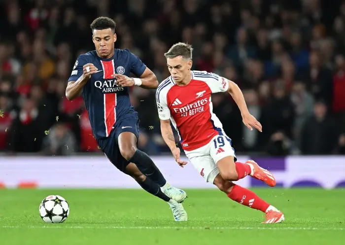Framed Print : Arsenal FC v Paris Saint-Germain - UEFA Champions League 2024 / 25 League Phase MD2 Framed Print : Arsenal FC v Paris Saint-Germain - UEFA Champions League 2024 / 25 League Phase MD2
