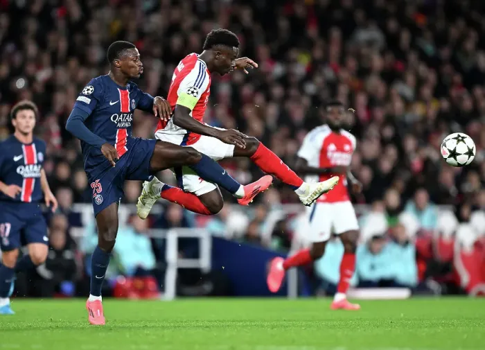 Framed Print : Arsenal FC v Paris Saint-Germain - UEFA Champions League 2024 / 25 League Phase MD2