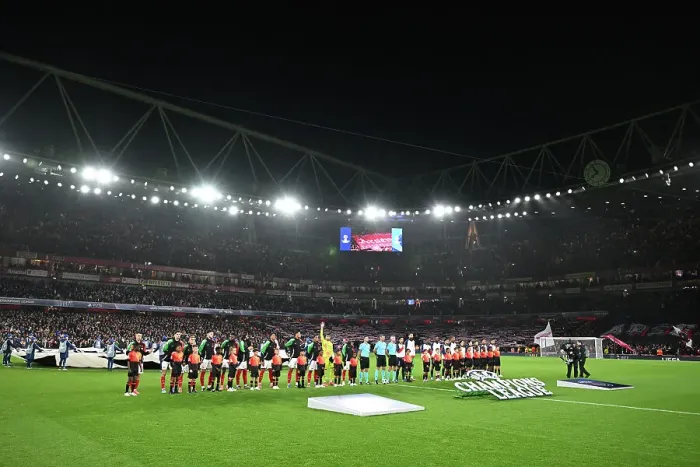 Framed Print : Arsenal FC v Paris Saint-Germain - UEFA Champions League 2024 / 25 League Phase MD2 Framed Print : Arsenal FC v Paris Saint-Germain - UEFA Champions League 2024 / 25 League Phase MD2