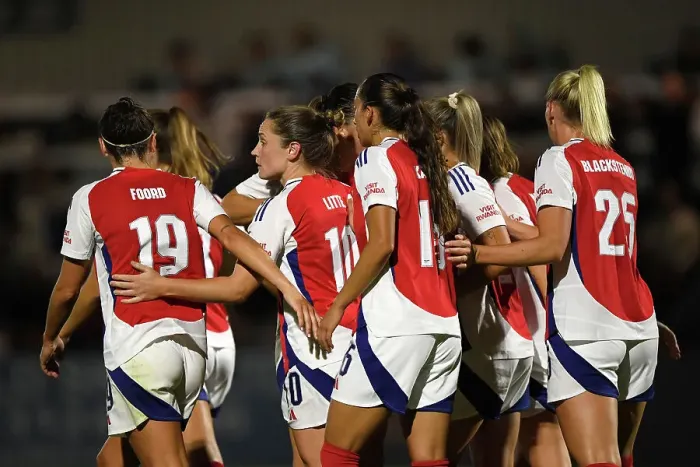 Framed Print : Arsenal FC v Rangers FC: UEFA Women's Champions League First Round Mini-Tournament Framed Print : Arsenal FC v Rangers FC: UEFA Women's Champions League First Round Mini-Tournament