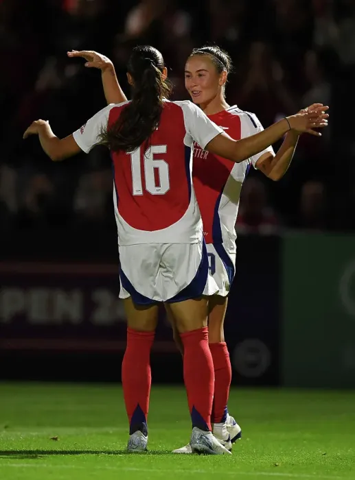 Framed Print : Arsenal FC v Rangers FC: UEFA Women's Champions League First Round Mini-Tournament
