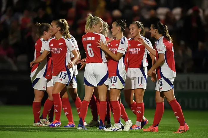 Framed Print : Arsenal FC v Rangers FC: UEFA Women's Champions League First Round Mini-Tournament Framed Print : Arsenal FC v Rangers FC: UEFA Women's Champions League First Round Mini-Tournament