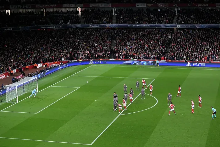Framed Print : Arsenal FC v Real Madrid C.F. - UEFA Champions League 2024 / 25 Quarter Final First Leg