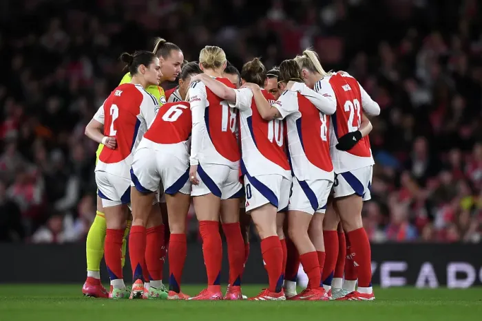Framed Print : Arsenal FC v Real Madrid CF - UEFA Women's Champions League Quarter Finals Second Leg Arsenal FC v Real Madrid CF - UEFA Women's Champions League Quarter Finals Second Leg