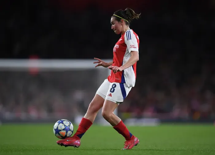 Framed Print : Arsenal FC v Real Madrid CF - UEFA Women's Champions League Quarter Finals Second Leg Arsenal FC v Real Madrid CF - UEFA Women's Champions League Quarter Finals Second Leg