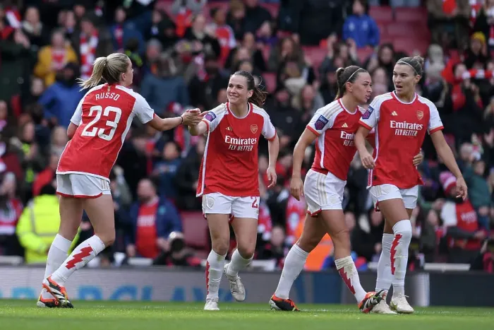 Framed Print : Arsenal FC v Tottenham Hotspur - Barclays Women´s Super League Arsenal FC v Tottenham Hotspur - Barclays Women´s Super League