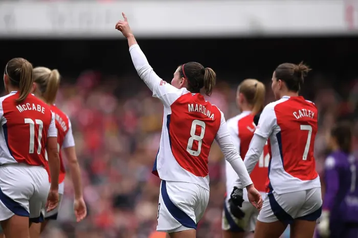 Framed Print : Arsenal FC v Tottenham Hotspur FC - Barclays Women's Super League Arsenal FC v Tottenham Hotspur FC - Barclays Women's Super League
