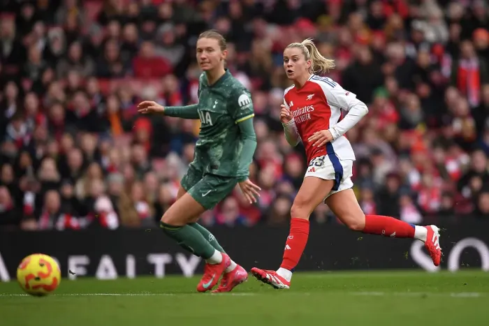 Framed Print : Arsenal FC v Tottenham Hotspur FC - Barclays Women's Super League Arsenal FC v Tottenham Hotspur FC - Barclays Women's Super League